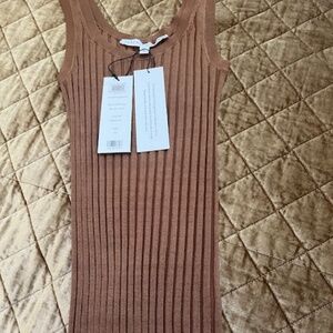 NWT Veronica Beard "Sandra Tank" -Bronze XS